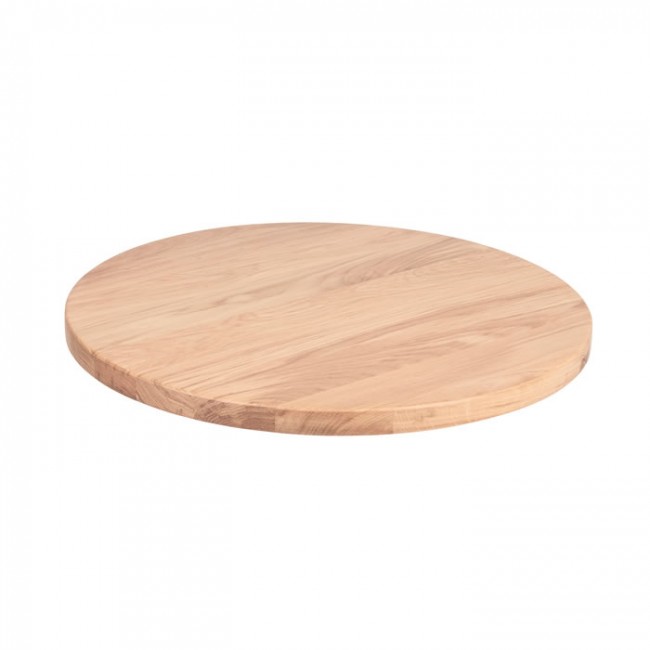 Raw Solid Ash Table Top 25mm Thick 80cm Round