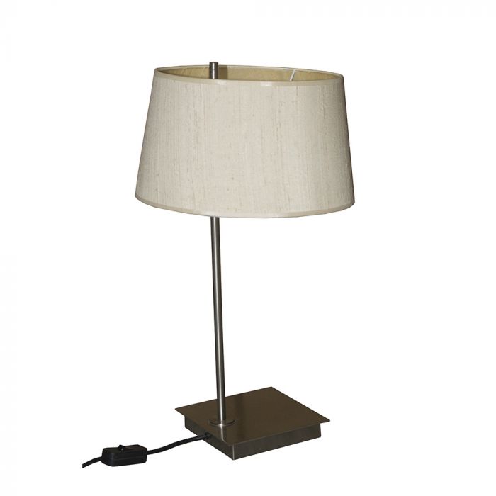 Brushed Steel Minimalist Bedside Lamps Mayfair Furniture