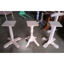 Three RAW Solid Wood Table Bases