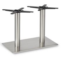 Fleet - Lounge Height Rectangle Twin Table Base (Round Column)