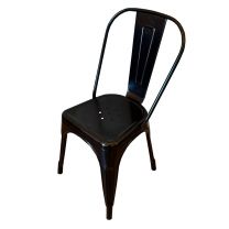 Black Metal Eiffel Style Side Chair