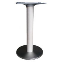 White Round Table Base, Dining Height