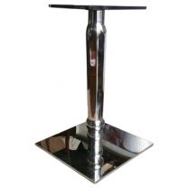 Square Polished Finish Table Base, Dining Height
