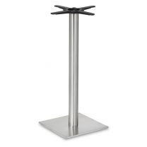 Fleet - Mid Height Square Small Table Base (Round Column)