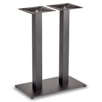 Trafalgar - Mid Height Rectangle Twin Table Base (Square Column)