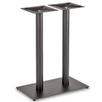 Trafalgar - Mid Height Rectangle Twin Table Base (Round Column)