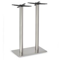 Fleet - Poseur Height Rectangle Twin Table Base (Round Column)