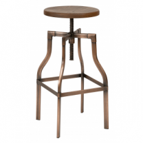 Industrial High Stool with Adjustable Height