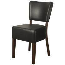 Belmont Black Faux Leather Restaurant Chairs
