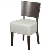 Belmont Cream Faux Leather Veneer Back Side Chair