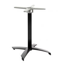 Newquay Black Aluminium Outdoor Flip Top Table Base