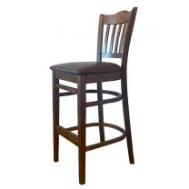 Classic Faux Leather Bar Stool