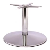 Chrome Dome Medium Coffee Height Table Base