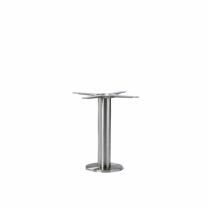 Coffee Height Brushed Stainless Steel Floorfix Table Base