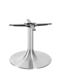 Trumpet Small Coffee Base - Brushed Steel Finish