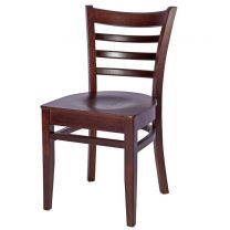 Dallas Walnut Side Chair Veneer Seat