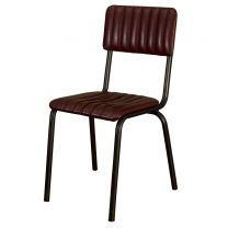 Foundry Wine/Black Side Chair