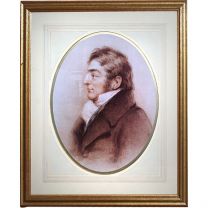 Gold Framed Sketch of a Man Picture