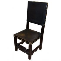 Antique Darkwood and Gold Chairs