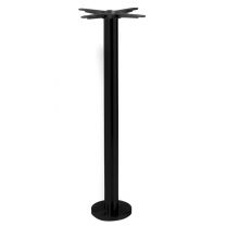 Black Steel Floorfix Table Base - Poseur Height