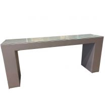 Large Designer Poseur Height Table with Glass Top
