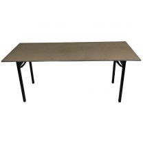 Burgess 6ft x 2ft6" Trestle Table with Flock Top and Folding Legs