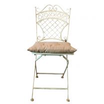 Pearl Ornate Metal Chair