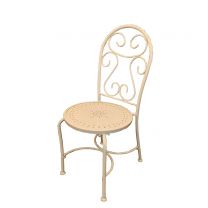 White Painted metal decorative chair