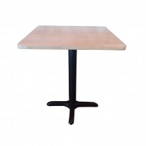 68cm x 69cm Lightwood Solid Wood Table With Cross Base