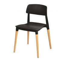 Luna side chair - Black