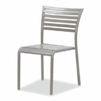 Latte Outdoor Aluminum Stacking Side Chair