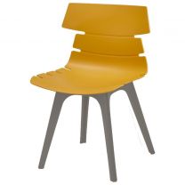Hoxton Side Chair - R Frame (Mustard/EPC Grey)
