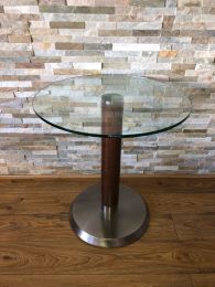 Pedrali Italian Designer Tempered Glass Table with 60cm Round Top