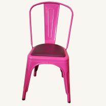 Used Pink Metal Chair