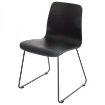 Copenhagen Side Chair Skid Frame - Black