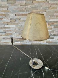 Ex-Hotel Chrome Swivel Lamp with Shade.