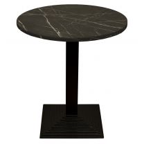 Standing round on sale table for restaurant