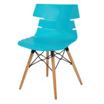Hoxton Side Chair - K Frame (Beech/Turquoise)