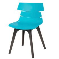 Hoxton Side Chair - R Frame (Turquoise/EPC Black)