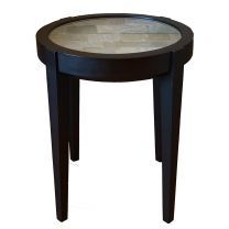 Frosted Glass 49cm Round Table