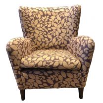 Brown and Yellow Leaf Armchair