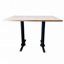 White Laminate Top 110x70cm Table with Samson B4 Base