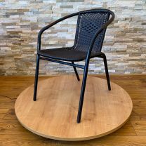 Black Wicker Outdoor Chair