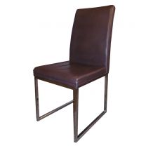 Ex Restaurant Chairs - Brown Faux Leather