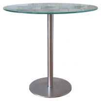 Used Round Glass Top Cafe Tables