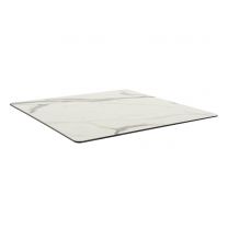 White Marble Compact Laminate Table Top 10mm Thick