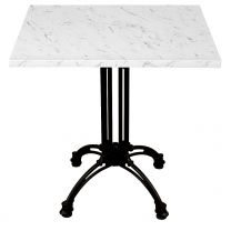 White Marble Complete Continental Square Table