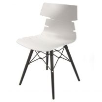 Hoxton Side Chair - K Frame (Black/White)