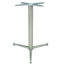 Zeus 3 Leg Brushed Stainless Steel Dining Height Table Base