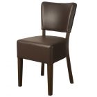Belmont Brown Faux Leather Restaurant Chairs